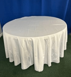 White Linen for 5ft Round Tables